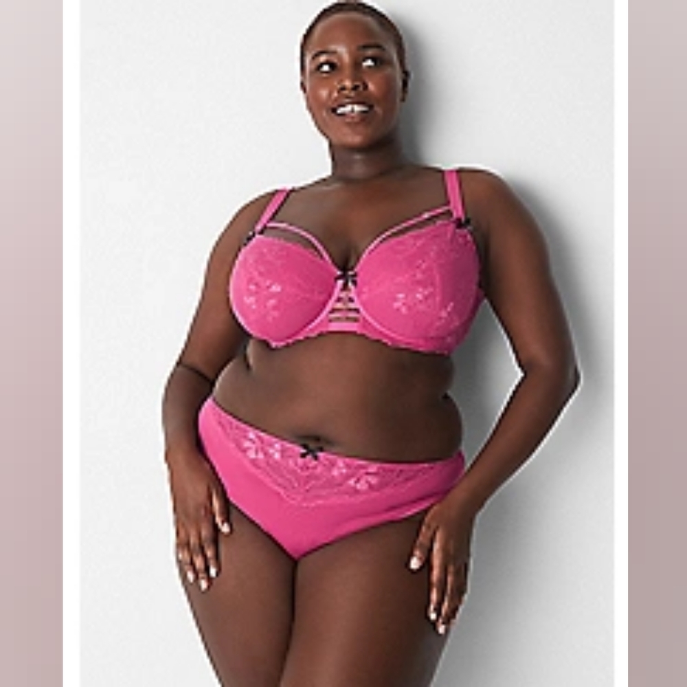 NWT Unlined Curvy Balconette Bra 46DDD